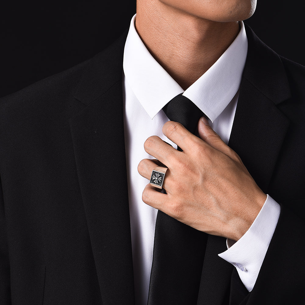 Cross Sterling Silver Rings