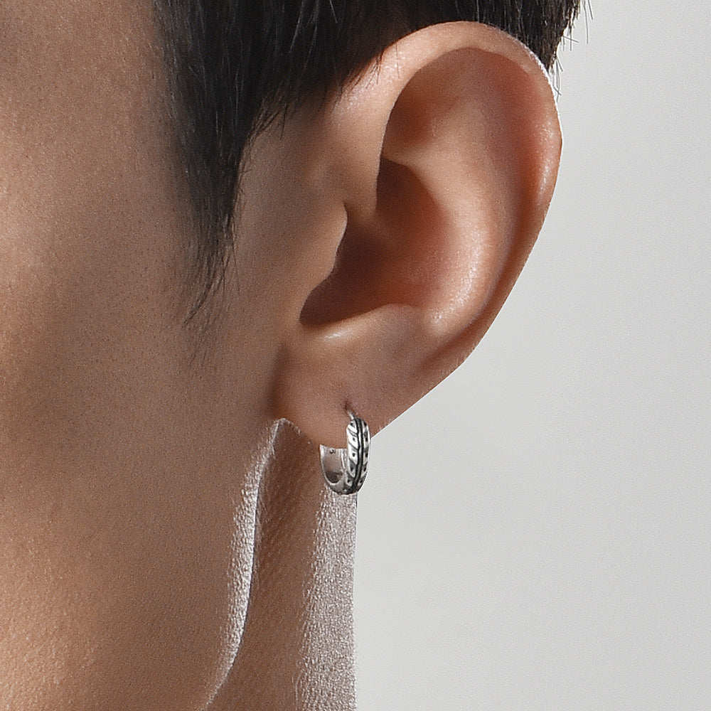 Sterling Silver Niche Design Earrings