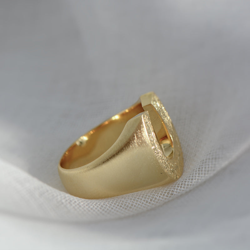Sterling Silver Hand-Engraved Tail Rings