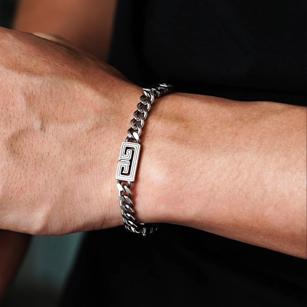 Vintage Sterling Silver Cuban Bracelets