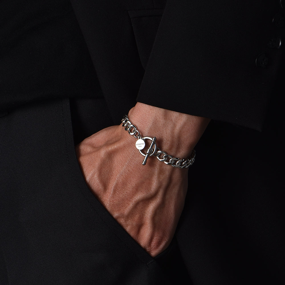 Sterling Silver Hip Hop Cuban Chains Bracelets