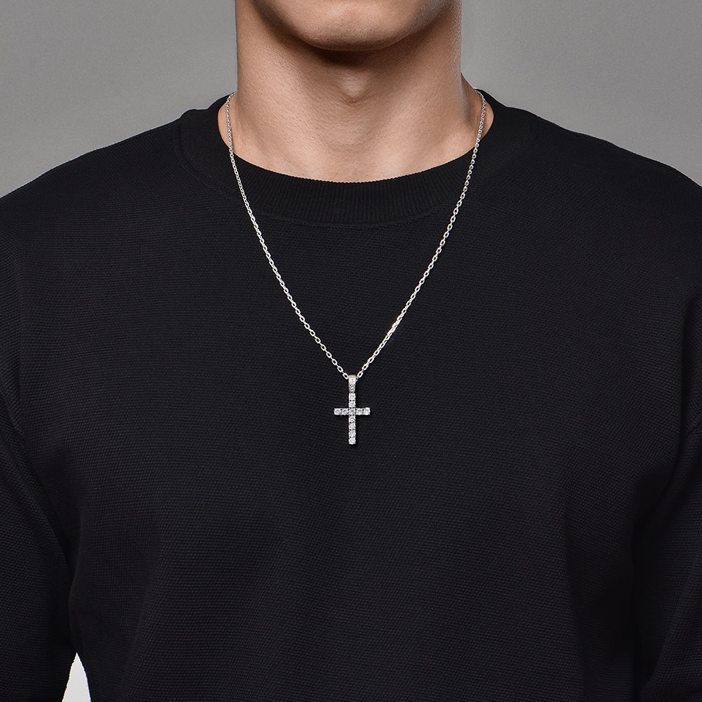 Sterling Silver Cross Couple Pendants