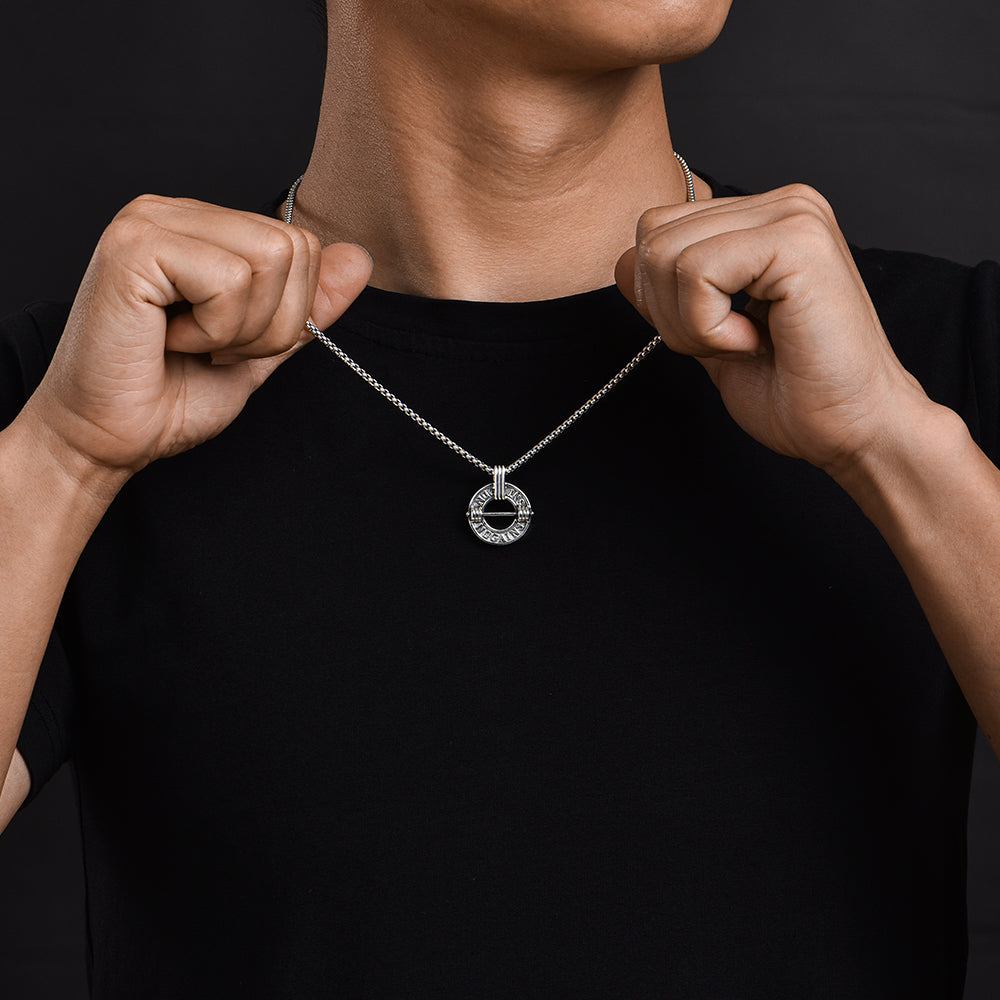 Barbell Sterling Silver Pendants