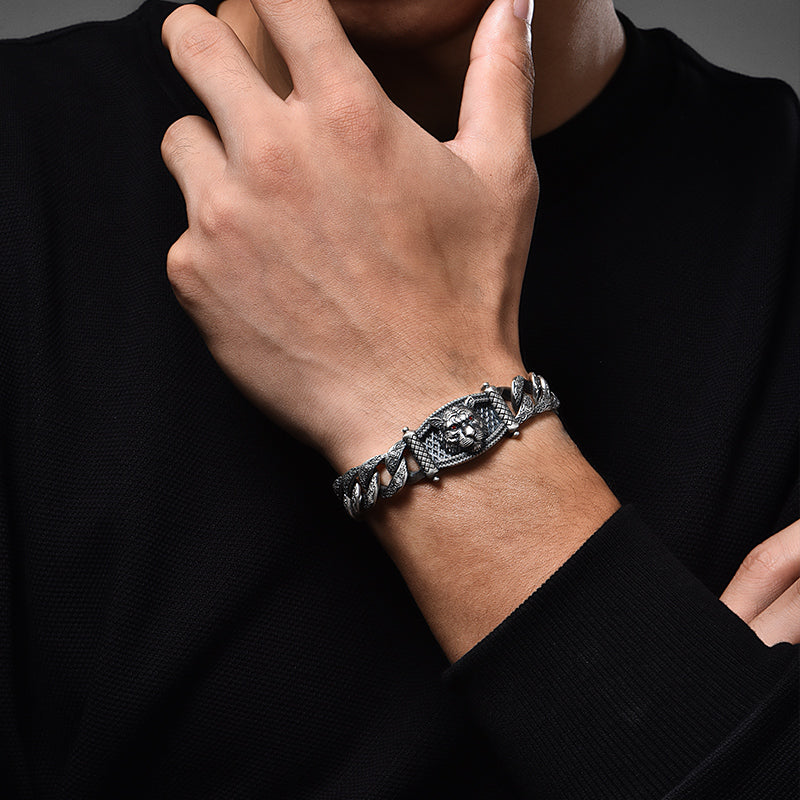 Lion Sterling Silver Bracelets
