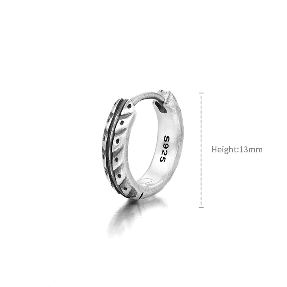 Sterling Silver Niche Design Earrings