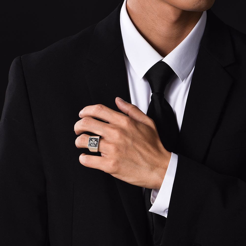 Cross Sterling Silver Rings