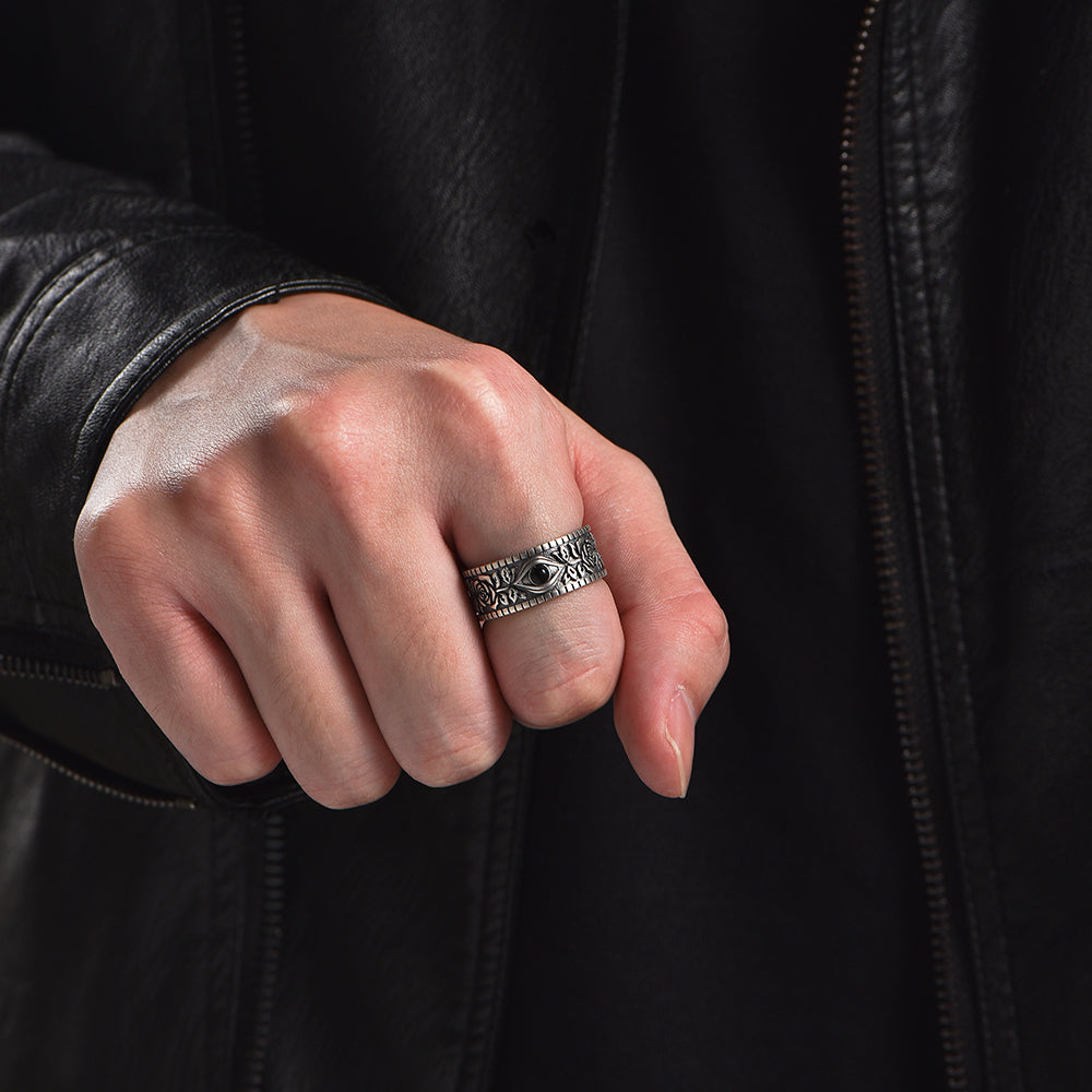 Original Design Eye Of God Sterling Silver Rings