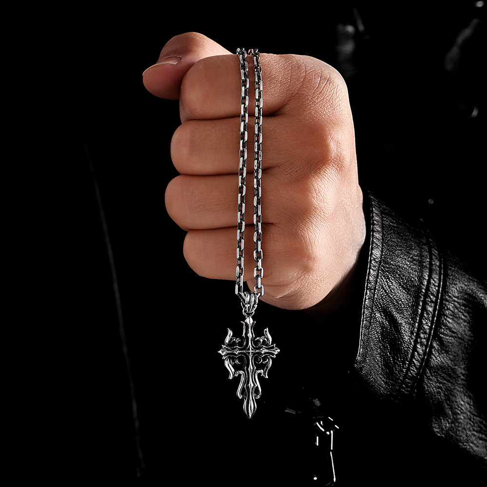 Sterling Silver Cross Vintage Pendants