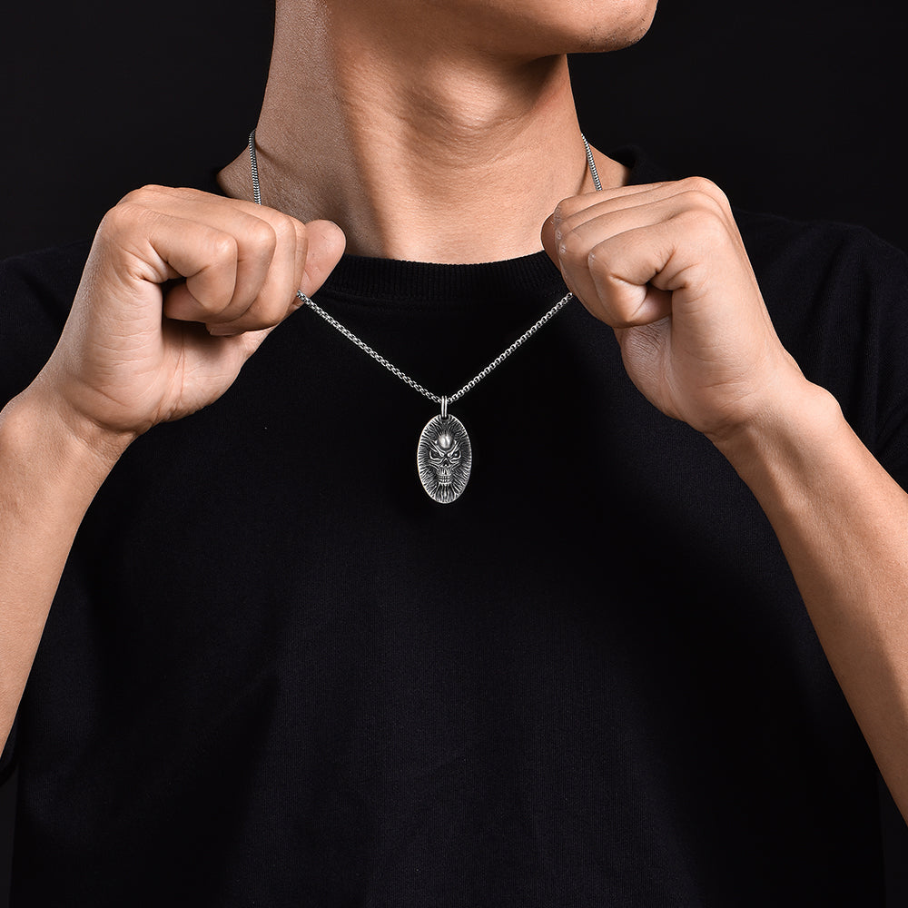 Skull Sterling Silver Necklace Pendants
