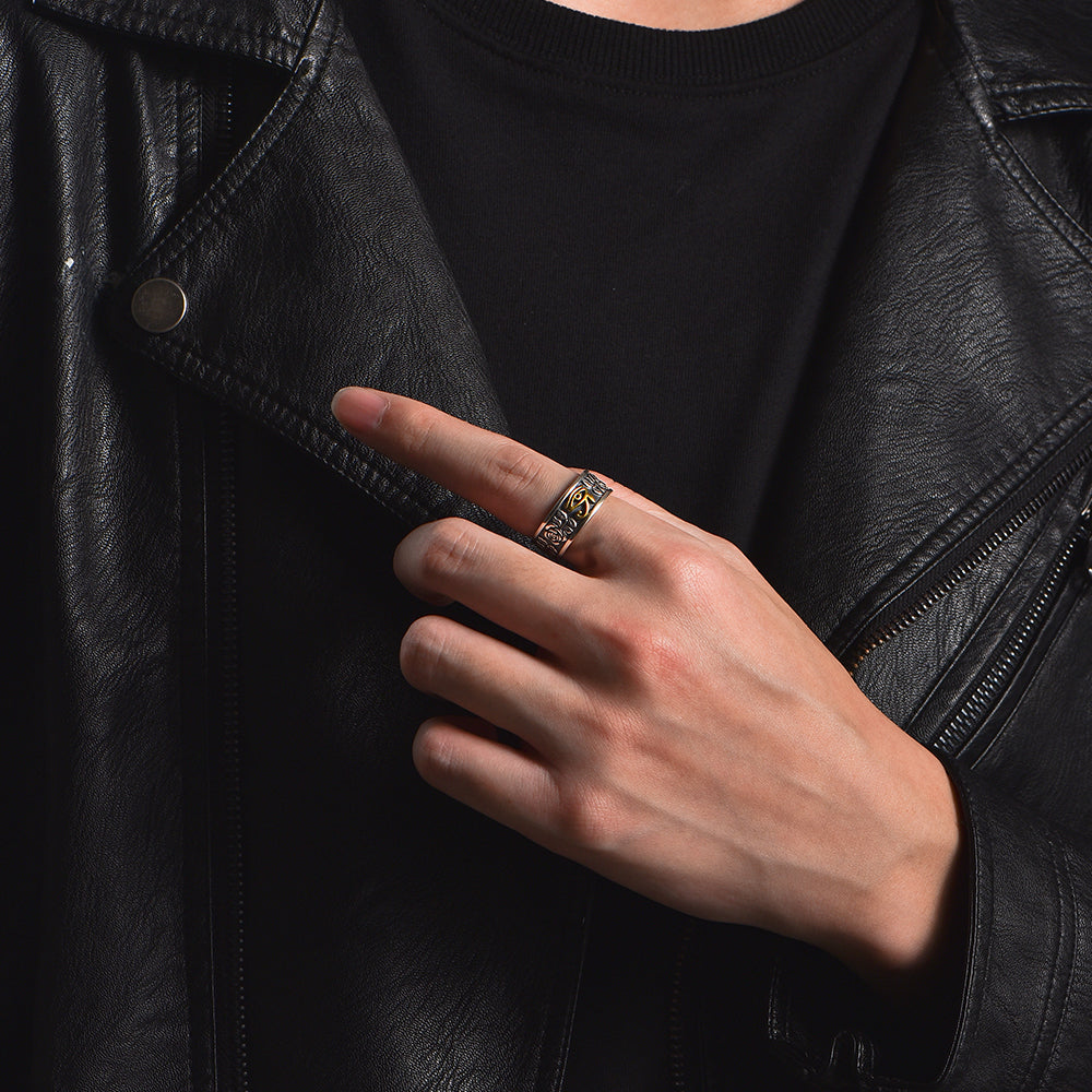 Original Design Horus Eye Of God Sterling Silver Rings