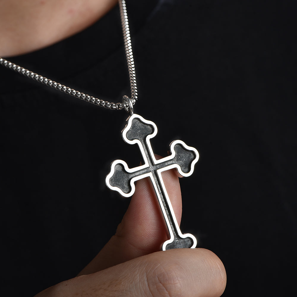 Sterling Silver Cross Necklace Simple Pendants