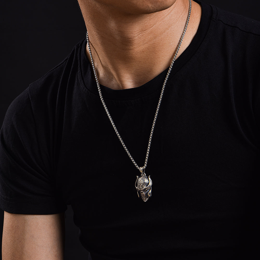 Skull Vintage Sterling Silver Pendants