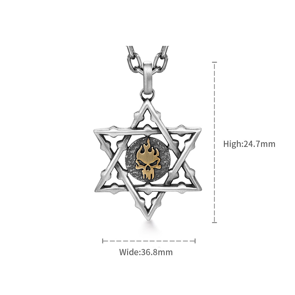 Sterling Silver Hexagram Pendants