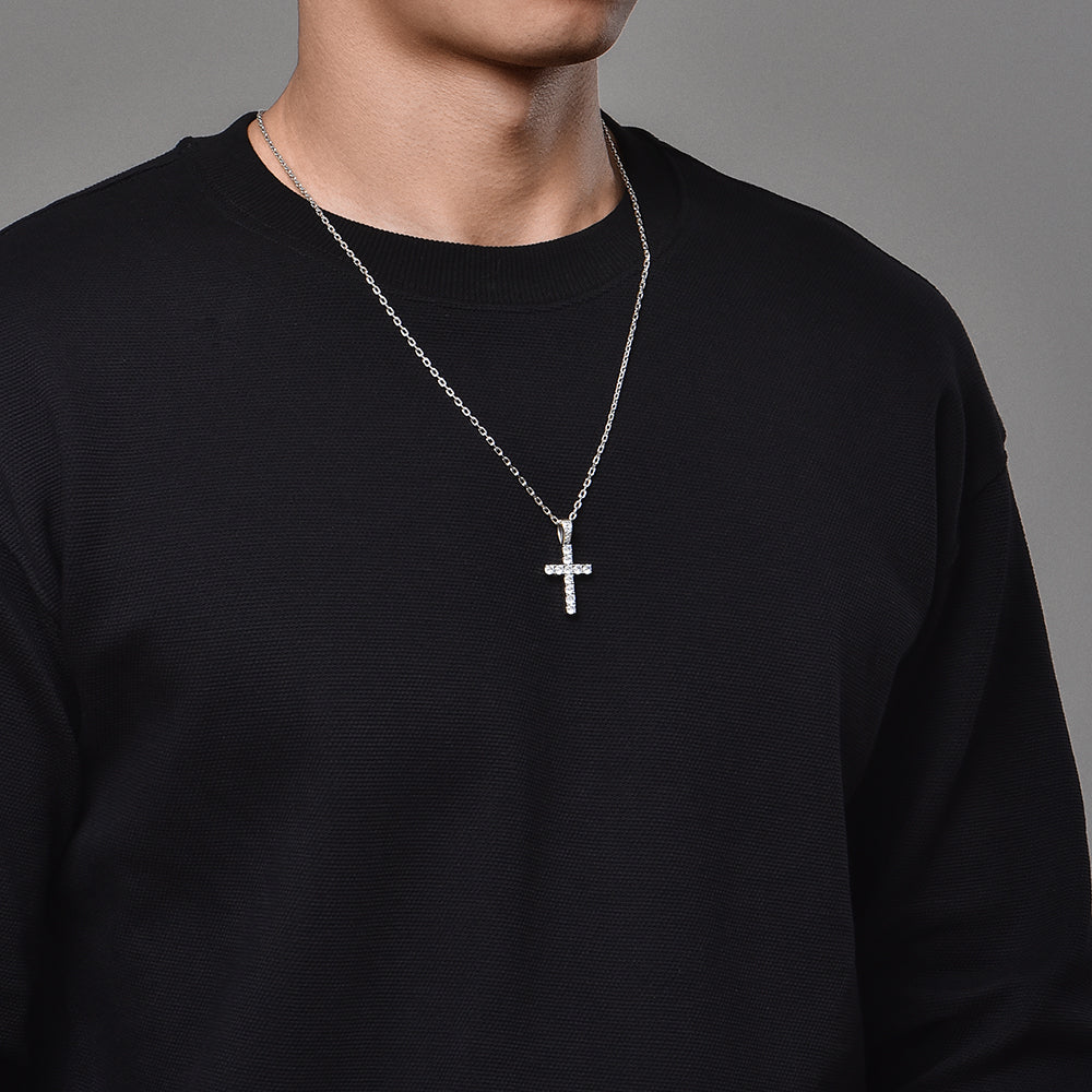 Sterling Silver Cross Couple Pendants