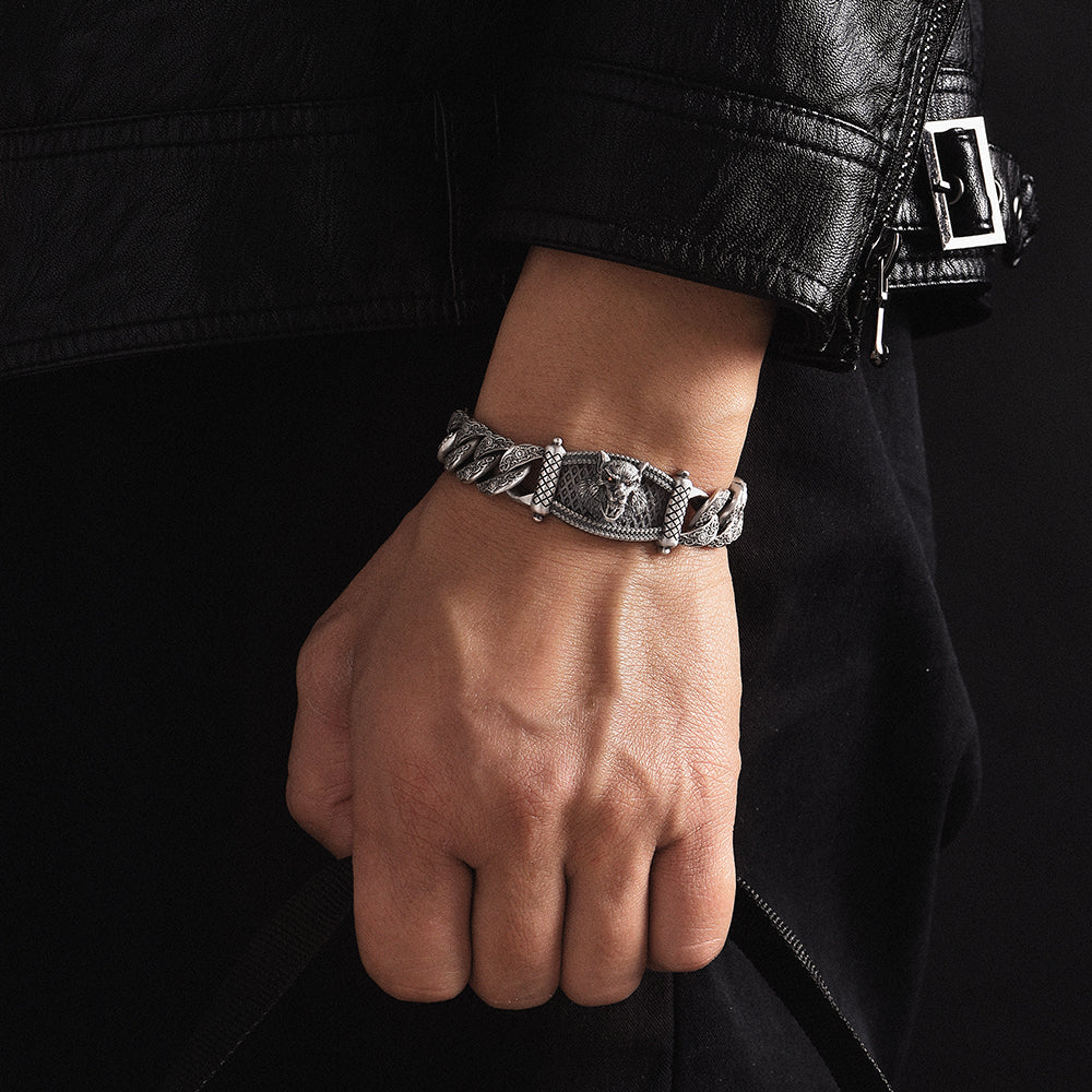 Lion Sterling Silver Bracelets