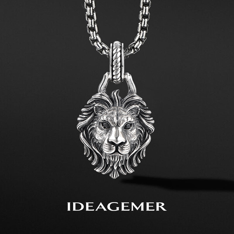 Vintage Lion Sterling Silver Pendants