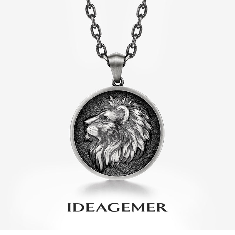 Sterling Silver Lion Vintage Pendants