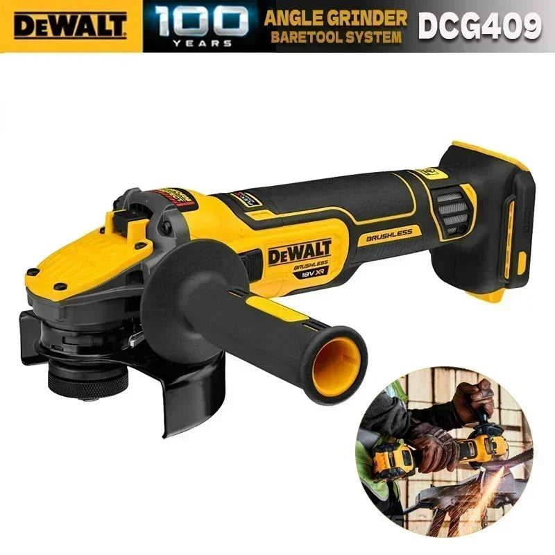 DEWALT Angle Grinder DCG409 20V Cordless Brushless Power Tool Cutting Machine 125mm Rechargeable Portable Polisher