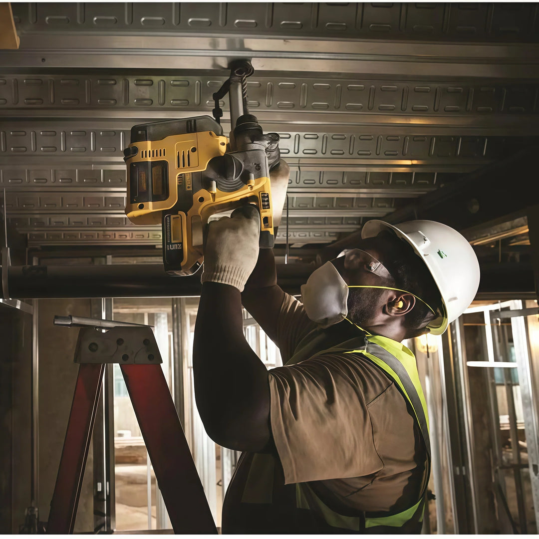 18V/20V MAX SDS PLUS Rechargeable Rotary Hammer Drill Brushless Cordless 2 Application Modes For Metal Concrete Breaker