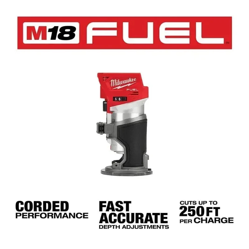 Milwaukee M18 FTR/2723 Electric Trimmer M18 FUEL™ Brushless Cordless Compact Router MILWAUKEE 18V Lithium Power Tools