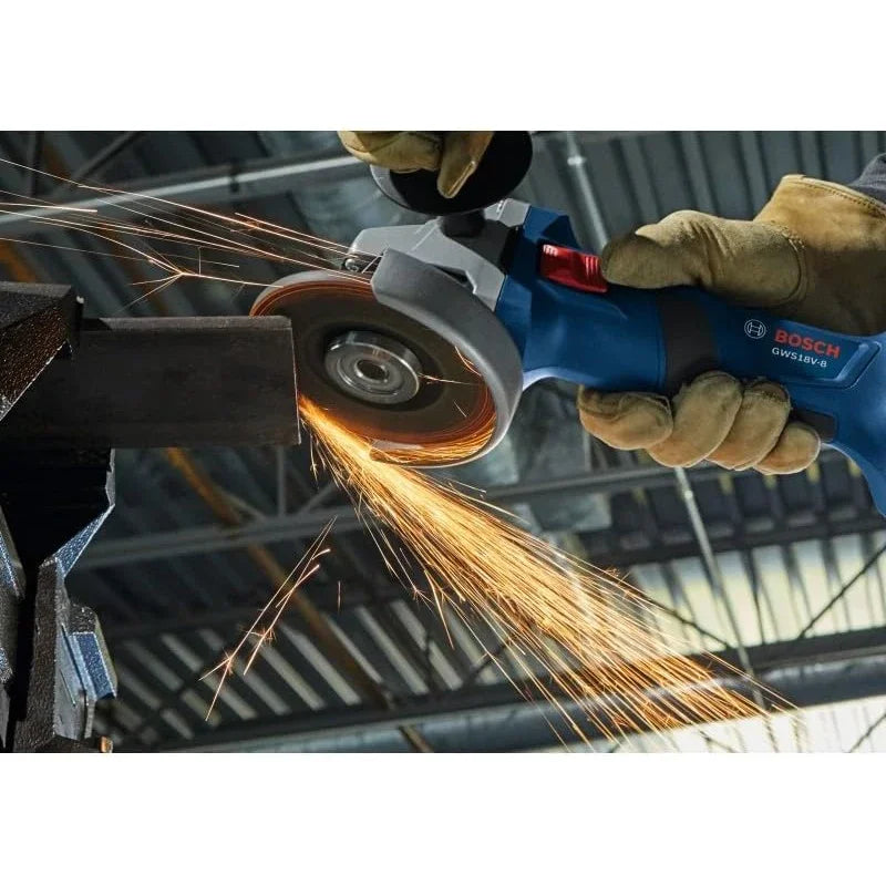 BOSCH GWS 18V-8 Cordless Angle Grinder 18V Professional Brushless 100MM Slide Switch Cutting Grinding Bosch Power Tools GWS18V-8