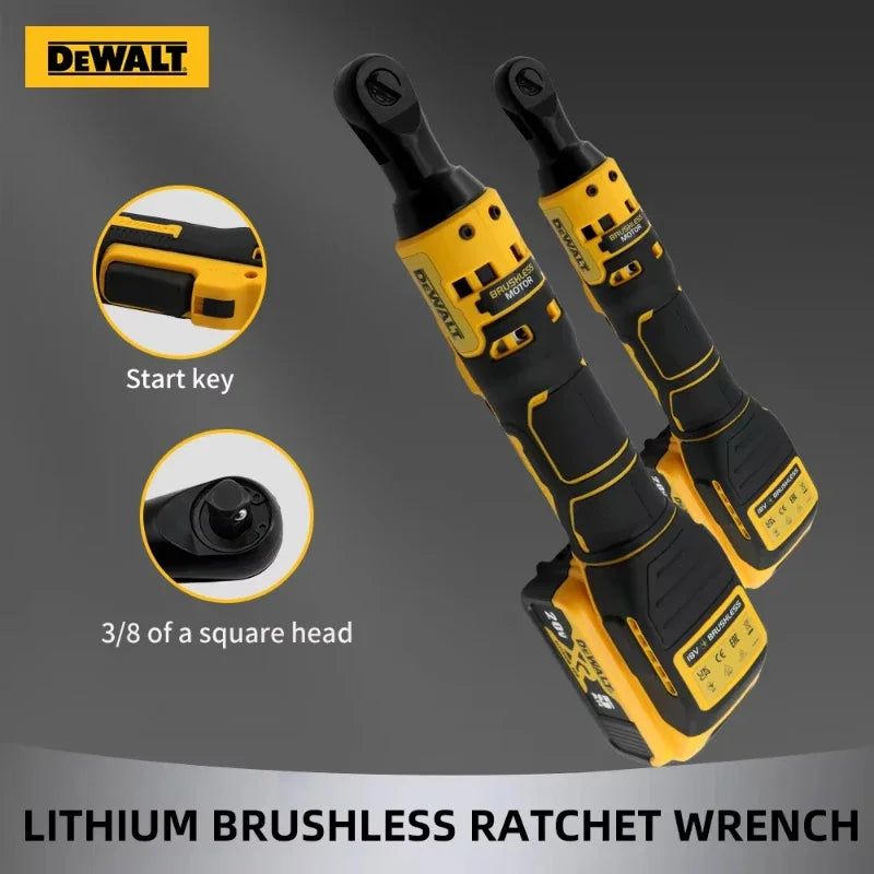 Dewalt DCF512 Brushless Ratchet Right Angle Wrench Cordless Driver Multifunction Variable Speed Power Wrench LED 20V Power Tools