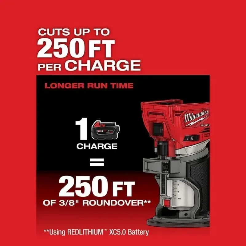 Milwaukee M18 FTR/2723 Electric Trimmer M18 FUEL™ Brushless Cordless Compact Router MILWAUKEE 18V Lithium Power Tools