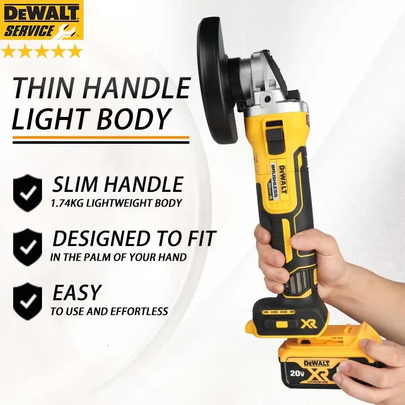 DeWalt DCG405NT/405FN Angle Grinder Brushless Handheld Grinding Machine Polishing Machine Brushless 18V Battery Cutting Machine