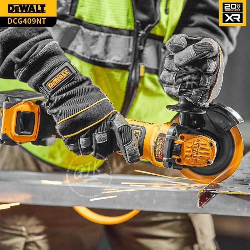 DeWALT DCG409 20V 125mm Brushless FLEXVOLT ADVANTAGE Angle Grinder with Slide Switch Impact Polisher utting Machine rotary tool