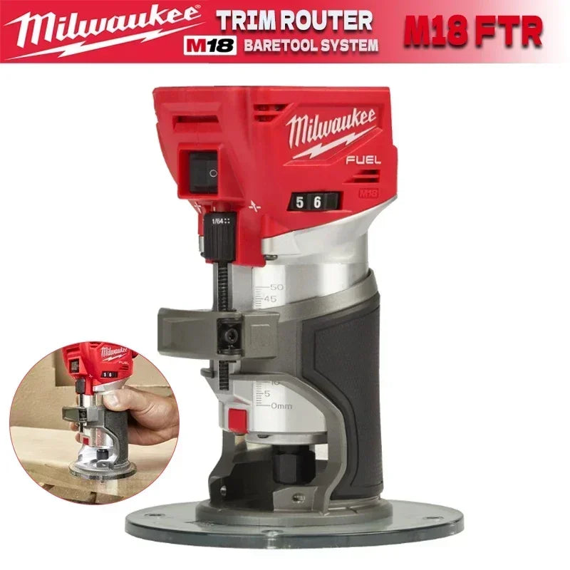Milwaukee M18 FTR/2723 Electric Trimmer M18 FUEL™ Brushless Cordless Compact Router MILWAUKEE 18V Lithium Power Tools