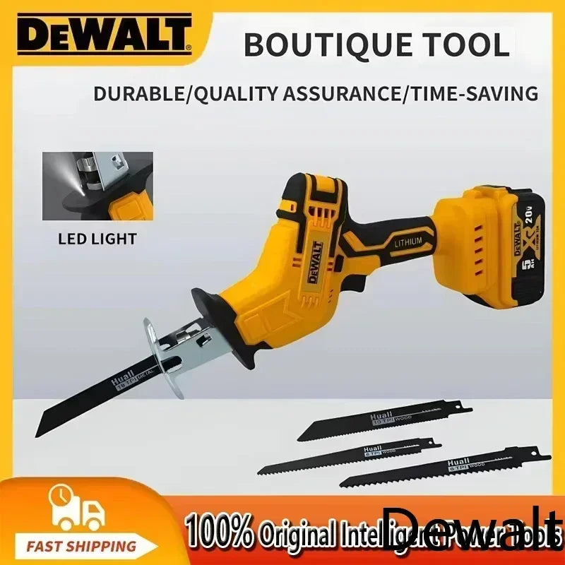 Dewalt 2800RPM Cordless Reciprocating Saw 20V Brushless Electric Saw Multifunctional Metal Wood Pipe Cutting Saw Power Tool