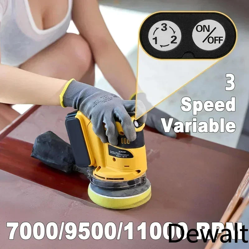 Dewalt 110000RPM Brushless Cordless Orbital Sander Grinder Wood Metal Waxing Polishing Grinding Machine for Dewalt 20V Battery