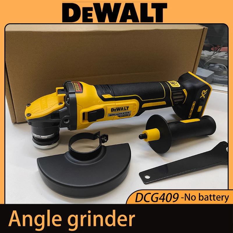 DEWALT Angle Grinder DCG409 20V Cordless Brushless Power Tool Cutting Machine 125mm Rechargeable Portable Polisher