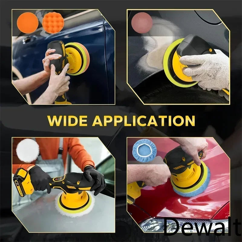 Dewalt 8 Gears Digital Display Cordless Car Polisher Electric Polisher Auto Car Waxing Polishing Machine For Dewalt 20V Battery