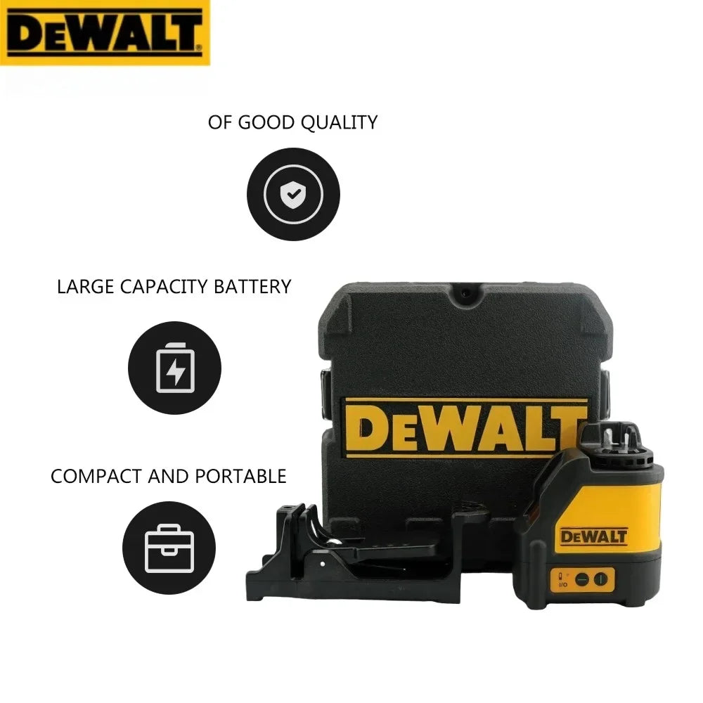 NEW DEWALT DW088CG Laser Level 2-Line Cross Line Green Light Automatic Leveling High Precision Horizontal Vertical Laser Level