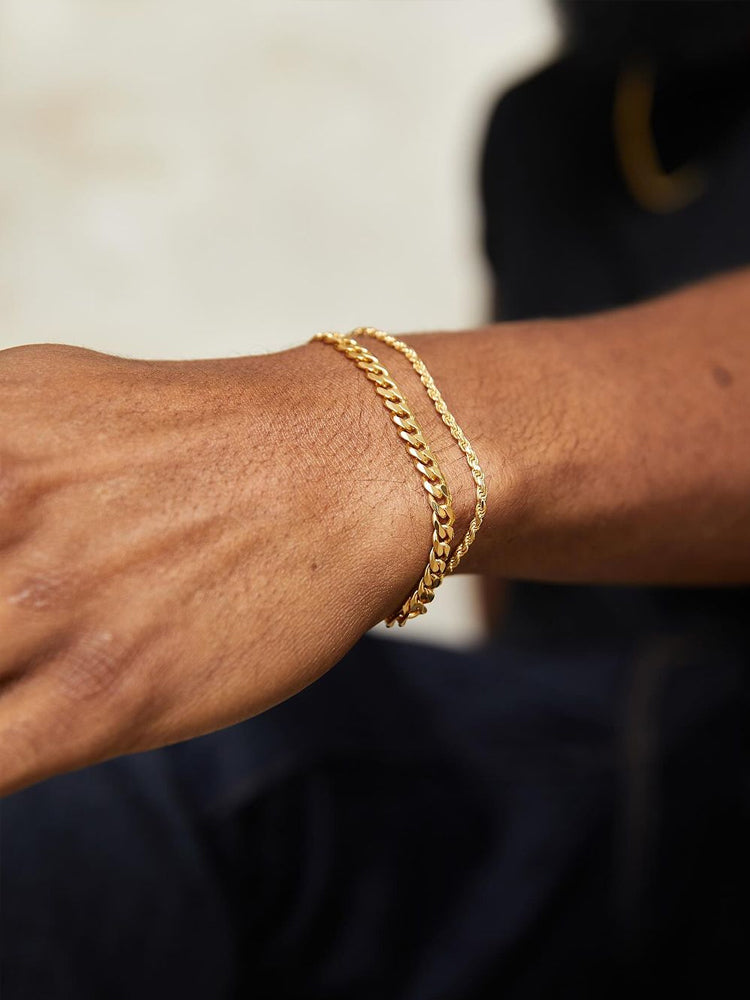 Sterling Silver Gold Plated Fashion Twist Bracelets