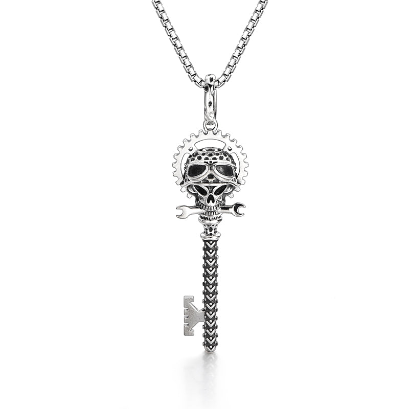 Skull Sterling Silver Vintage Pendants
