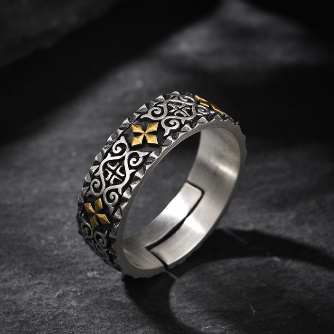 Cross Sterling Silver Rings