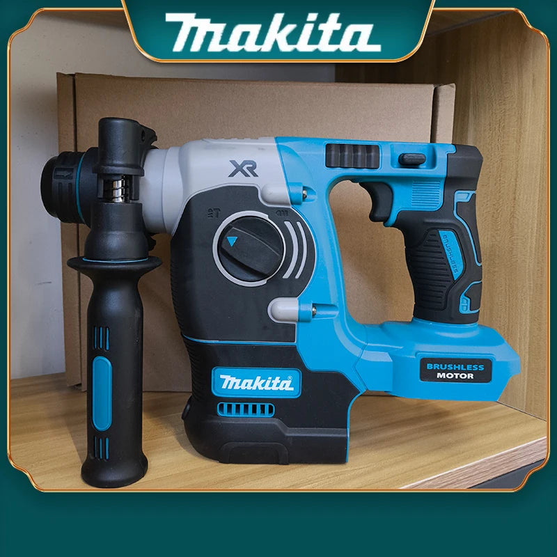 Makita Electric Cordless Brushless Hammer Drill Rechargeable Rotary Hammer Drilling and Chiseling High torque power Tool