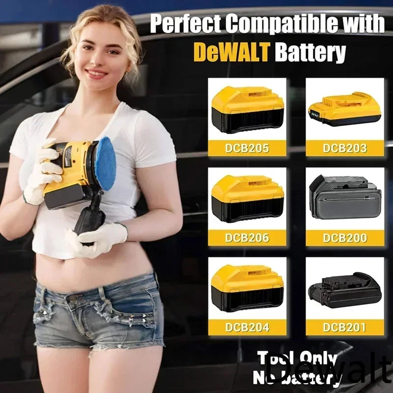 Dewalt 110000RPM Brushless Cordless Orbital Sander Grinder Wood Metal Waxing Polishing Grinding Machine for Dewalt 20V Battery
