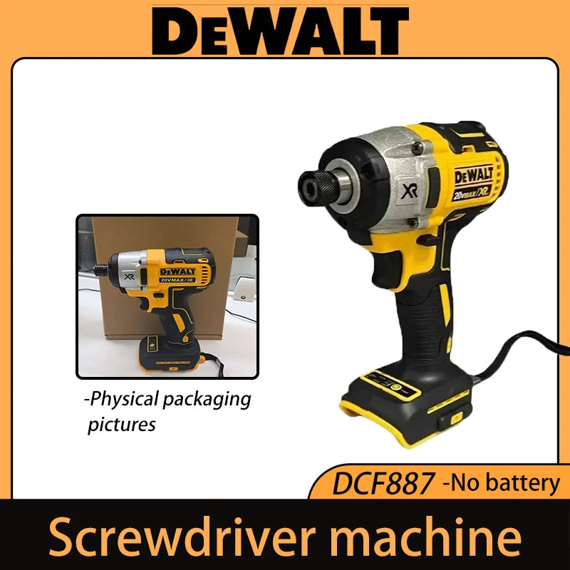 DEWALT DCF887 Electric drill tools Impact driver 20V cordless drill Electric screwdriver Brushless motor Power tool Wireless