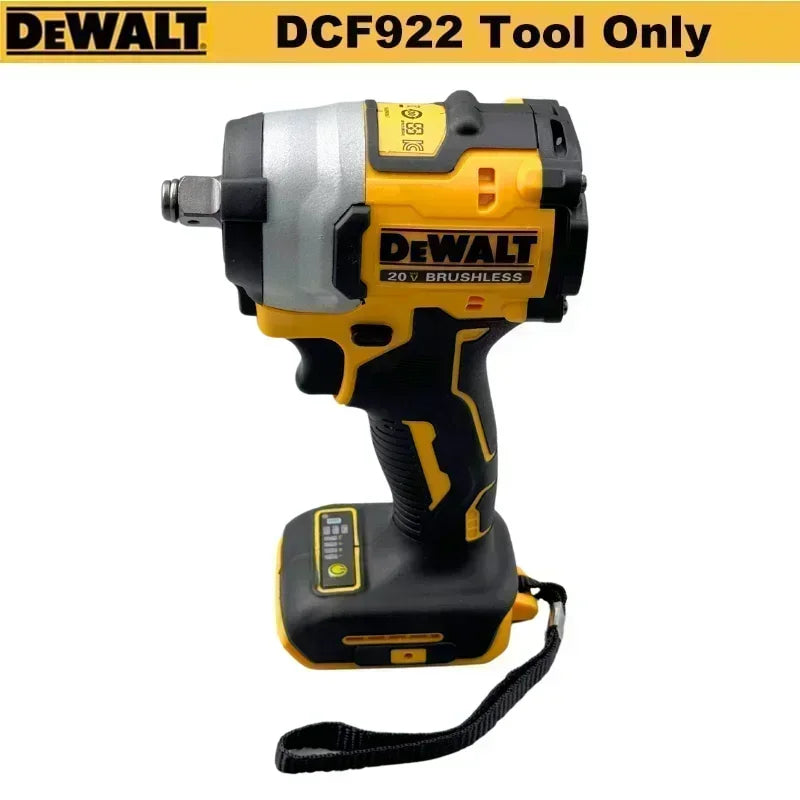 Dewalt DCF922 Wireless Impact Wrench Rechargeable High Torque 205Nm(Reverse) 1/2" 2500 PRM Universal 20V Battery Power Tools